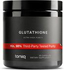 Toniiq Ultra High Strength Glutathione Capsules - 1000mg Concentrated Formula - 98%+ Highly Purified and Bioavailable - Non-GMO Fermentation - 120 Capsules Reduced Glutathione Supplement Infinity Warehouse