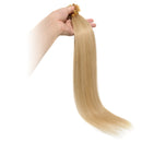 U Tip Pre Bonded 100% Remy Human Hair Extensions 100 Strands Per Package Nail Tip Italian Keratin Fushion Hairpiece Long Straight Silky For Women