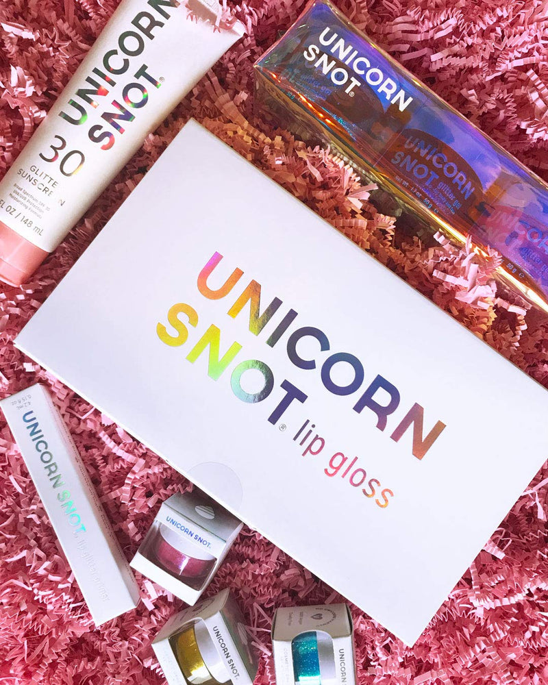Unicorn Snot Holographic Glitter Lip Gloss - Cosmetic Grade - Body Art - Vegan & Cruelty Free - 0.34 Fl Ounce (Gold) UNICORN SNOT