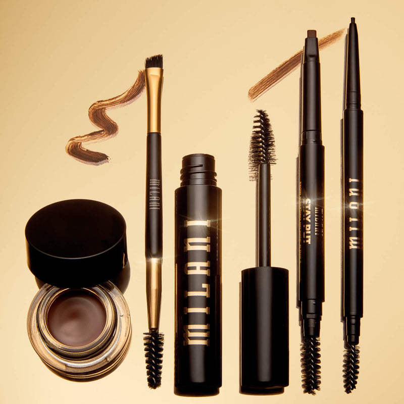 Milani Stay Put Brow Color - Brunette (0.09 Ounce) Vegan, Cruelty-Free Eyebrow Color that Fills and Shapes Brows Milani