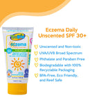 TruKid Eczema Daily Sunscreen and Easy Eczema Cream Bundle - Unscented - 3.4 oz Tubes TruKid