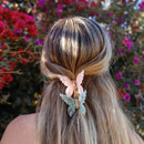 ZOOX Chic Hair Claw Clip by French Designer, A New Twist On Ordinary Hair Clips (Rose Quartz Butterfly) ZOOX