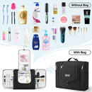 BALEINE Toiletry Bag for Women and Men, Water-Resistance Cosmetic Bags Makeup Organizer for Toiletries with Hanging Hook (Extra Large, Black) BALEINE