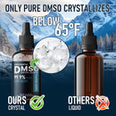 99.9%+ Pure DMSO Pharmaceutical Grade, Non-Diluted Dimethyl Sulfoxide, Low Odor DMSO Liquid in Amber Glass Bottle with Precision Dropper Infinity Warehouse