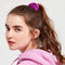 R HORSE 150 Pcs Velvet Hair Scrunchies Hair Snap Clips Set 20Pcs Velvet Hair Scrunchies 80Pcs Candy Color Snap Clips 50Pcs Mini Butterfly Claw Clips 90s Hair Barrettes Hair Accessories for Women Lady R HORSE