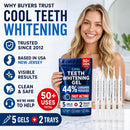 Teeth Whitening Gel with Trays 44% Carbamide Peroxide 5 Syringes - 50+ Uses Infinity Warehouse