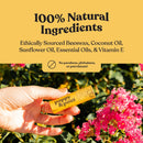 Jumbo Lip Balm Gift Set (10-Pack) | Poppy & Pout All Natural Lip Balms & Moisturizers | Hydrates with Beeswax, Vitamin E, Organic Coconut Oil | Cruelty-Free | Lip Balm in Recyclable Cardboard Tube Infinity Warehouse