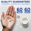 Dental Probiotics & Tongue Scraper – Bad Breath Treatment for Adults – Oral Probiotics for Teeth and Gums – Supports Fresh Breath – 60 Chewable Tablets Infinity Warehouse