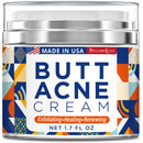 Butt Acne Clearing Cream, Thigh Acne Clearing treatment, Made in USA, Clears Acne, Pimples, and Dark Spots for the Buttocks and Thigh Area. Moisture, Heal and Recover with noticeable result in 4 days BellamiLuxx