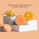 Solid Shampoo Bar, 100% Organic, Plant Based, SLS Free, Vegan, All Hair Types & Body Care | pH Balanced, Plastic Free | Eco Friendly, Safe For Travel (Orange Mood) Naturalist Store