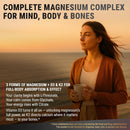 Magnesium Complex L-Threonate, Glycinate, Citrate with Vitamin D3 10,000 IU & K2 MK-7 – Brain, Bone & Immune Support – 60 Vegan Capsules – High Absorption, Non-GMO Infinity Warehouse
