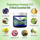 Tea Tree Oil Foot Balm, 100% All Natural Moisturizing Fast Acting Cream For Dry Feet & Cracked Heels, Extra Strength Callus Remover for Itchy Feet, Toenail Treatment, Calluses Remover & Callus Shaver FOOT CURE