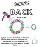 RayBella Spiral Hair Ties - 12pcs BPA-free, Comfortable, Coil Hair Ties, Hair Ties for Thick Hair, Phone Cord Hair Ties, Hair Coils (Colorful) RayBella