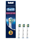 Oral B Floss Action Replacement Brush Heads Refill, 3Count, White Oral-B