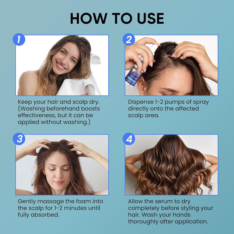 5% Minoxidil for Men and Women Hair Growth: Minoxidil Spray Hair Regrowth Treatment Serum with Biotin & Rosemary -Stop Hair Thinning and Hair Loss For Stronger Thicker Longer Hair Infinity Warehouse