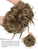 EMERLILY Messy Bun Hair Piece Synthetic Scrunchy Tousled Updo Hair Extensions Ponytail Curly Hair Pieces for Women EMERLILY