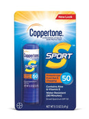 Coppertone SPORT Sunscreen Lip Balm, SPF 50 Sunscreen for Lips, Water Resistant Lip Sunscreen SPF 50, Skin Protectant, 0.13 Oz Tube Coppertone