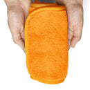 Miracle Face Erase 2 Pack Makeup Remover Face Cloths, Chemical-free, Microfiber, 6 Hair Ties (2 Count, Citrus) Miracle Face Erase
