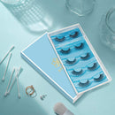 DYSILK 5 Pairs 6D Mink Eyelashes Faux Fluffy Wispy Natural Cross Fake Eyelashes Volume Thick Long Handmade False Eyelashes Pack Extension Reusable Soft Makeup Lashes No Glue |006-15.2mm DYSILK Store