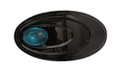 Caravan Oval Hand Decorated Automatic Barrette, Aqua Stone CARAVAN