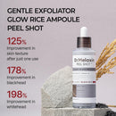 Dr.Melaxin Peel Shot Glow Black Rice Peeling Ampoule 80ml Daily Soft Exfoliating Face and Body Scrub Dead Skin Cells Remover for All Skin Types korean skin care Infinity Warehouse