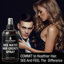 Rice Water Hair Growth Spray. Vegan Hair Thickening Moisturizing, Hydrating Volumizer Sprays For Men, Women with Vitamin B, C, Aloe Vera. Leave in Fermented Mist For Dry, Frizzy, Weak Hair. Unscented Hair Thickness Maximizer