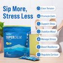 Nello Supercalm Powdered Drink Mix, Cortisol Reducer and Sleep Aid Supplement, L Theanine, Ksm-66 Ashwagandha, Magnesium Glycinate, Vitamin D 3, No Sugar, Non GMO, On The Go, 20 Ct, Honeydew Melon Infinity Warehouse