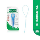 GUM - 840RI EEZ-Thru Floss Threaders, 25 Count, Blue GUM