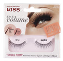 KISS True Volume Multi-Layered False Eyelashes with Tapered End Technology, 100% Natural Hair, Cruelty Free, Reusable, Contact Lens Friendly, “Chic”, 1 Pair KISS