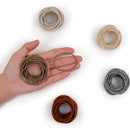 Heliums Beige Blonde Thin 2mm Hair Elastics, Color Match Hair Ties for Fine Hair, 1.75 Inch Standard Size - 40 Count Heliums
