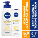 NIVEA Skin Firming Variety Pack with 16.9 Fl Oz Body Lotion and 6.7 Oz Gel-Cream NIVEA