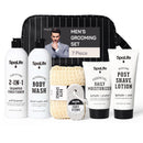 SpaLife Men's Sandalwood Luxury Spa Skincare Set - Complete Care Kit for Rugged Revitalization, Exfoliating Scrub - Bath and Body Collection for Cleansing, Moisturizing, and Rejuvenation Infinity Warehouse
