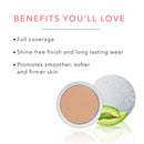 100% PURE Fruit Pigmented Cream Foundation, Peach Bisque, Full Coverage Foundation, Anti-Aging, Matte Finish, Vegan Makeup (Medium with Olive Undertone) - 0.32 oz 100% PURE