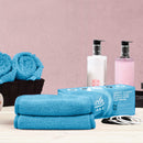 Miracle Face Erase 2 Pack Makeup Remover Face Cloths, Chemical-free, Microfiber, 6 Hair Ties (2 Count, Sapphire) miracle FACE ERASE