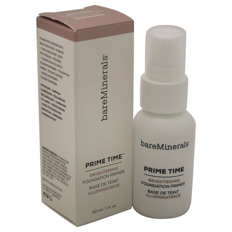bareMinerals Prime Time Brightening Foundation Primer for Face, Clean, 1 Fl Oz bareMinerals