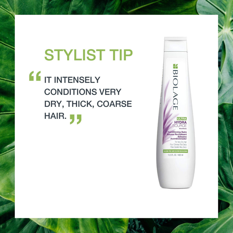 BIOLAGE Ultra Hydrasource Shampoo & Conditioner Bundle | Extremely Moisturizes Hair To Prevent Breakage | Silicone & Paraben-Free | For Very Dry Hair | 33.8 Fl. Oz. BIOLAGE