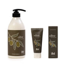 IBI Moisture Hand and Body Lotion Set For Dry Skin 750 ml Lotion and 2.02 oz Hand Cream ( Olive) IBI
