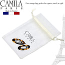 Camila Paris CP1993/2 French Hair Barrette Clip for Women, Handmade, Side Slide-in Metal-Free Closure Strong Hold Grip Hair Clips for Girls, No Slip Durable Styling Hair Accessories, Made in France Camila
