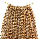 6 Packs Passion Twist Crochet Hair 18 Inch Water Wave Passion Twists Crochet Braiding Hair Synthetic Fiber Curly Long Bohemian Crochet Hair Extensions 22 Strands/pack (