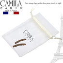 Camila Paris CP3075 French Hair Barrette Clip for Girls, Set of 2 Brown Rubberized Metal Clasp Strong Hold Grip Hair Clips for Women, No Slip Durable Styling Girls Hair Accessories, Made in France Camila