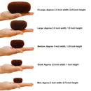 Beaute Galleria Hair Donut Bun Maker Ring Style Mesh Chignon Ballet Sock Bun (Large, Brown) Beaute Galleria