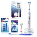 Triple Bristle Original Sonic Toothbrush | Rechargeable 31,000 VPM Tooth Brush | Patented 3 Head Design | Angled Bristles Clean Each Tooth | Dentist Approved | Triple Bristle Original + Oral Care Kit Triple Bristle