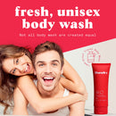 Duradry Body Wash Odor Control - Deep Cleansing and Deodorizing, Neutralizes Odors while Nourishing your Skin, Infused with Vitamins and Minerals - Aqua, 8.5 Fl Oz (Pack of 1) Duradry