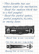 Thistle Hair Clip, Hand Crafted Metal Barrette Made in the USA with a Medium 70mm Clip by Oberon Design Oberon Design