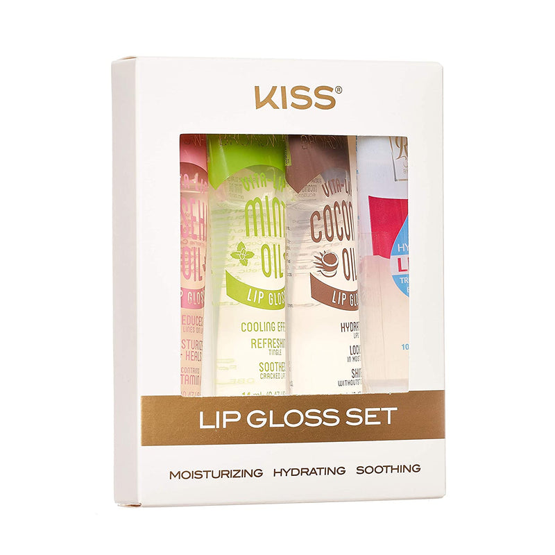 Kiss Lip Gloss Set (4PC W/ BOX) Broadway Store