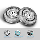 Phisco 3 PCS Replacement Shaver Head Replacement Cutter Net Blades for Electric Shavers Men IPX7 Waterproof Electric Razor, Shaving Heads Compatible with Phisco Electric Shaver Series (203D-6A) Phisco