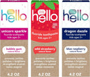 Hello Kids Fluoride Toothpaste Variety Pack, Includes a Strawberry Toothpaste, Unicorn Bubble Gum Toothpaste, and Blue Raspberry Toothpaste, Safe for Ages 2 and Up, 12 Pack, 4.2 Oz Each Infinity Warehouse