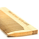 Beard Comb Pocket Size, Hair & Mustache Grooming Tool, Handcrafted Organic Siberian Birch, Use with Oil, Balm or by Itself, Free Bonus Travel Pouch, Made in Russia LA Beauty Labs