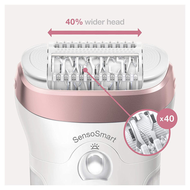Braun Epilator Silk-épil 9 9-720, Hair Removal for Women, Wet & Dry, Womens Shaver & Trimmer, Cordless, Rechargeable Braun
