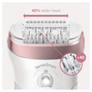 Braun Epilator Silk-épil 9 9-720, Hair Removal for Women, Wet & Dry, Womens Shaver & Trimmer, Cordless, Rechargeable Braun